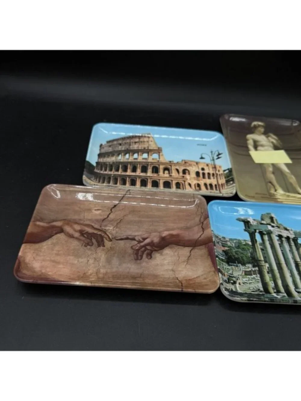 Mebel Italy Melamine Tray 4 Roma Florence David Creation Of Adam Colosseum Forum